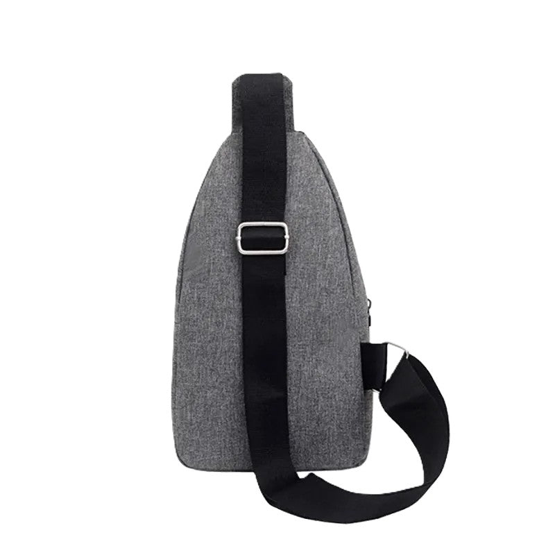Unisex Waterproof Sling Bag with Earphone Hole – Sporty & Stylish