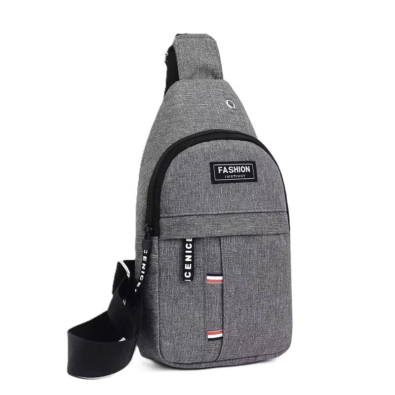 Unisex Waterproof Sling Bag with Earphone Hole – Sporty & Stylish