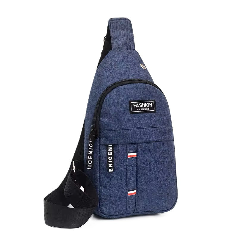 Unisex Waterproof Sling Bag with Earphone Hole – Sporty & Stylish