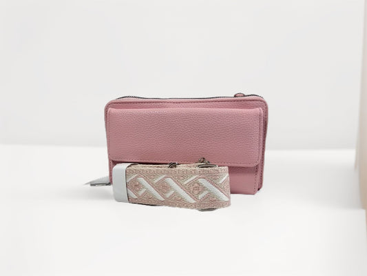 Chic Versatility: The Pink PU Luxury Multi-Functional Handbag for Modern Women