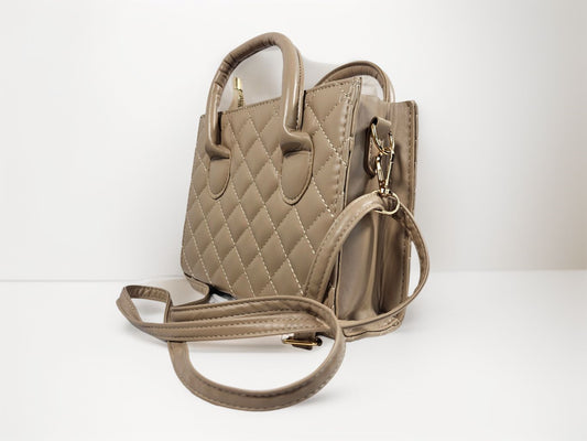 Elegant PU Leather Small Shoulder Messenger Handbag with Matching Mini Purse – Luxury Women's Crossbody Bag