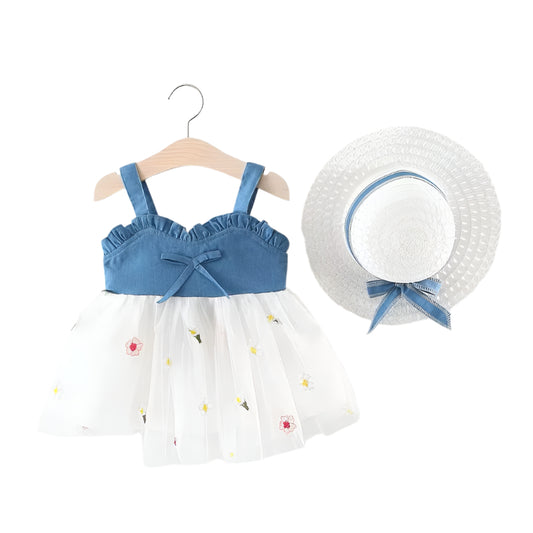 Sweet Summer Breeze: Denim & Blossoms Ensemble