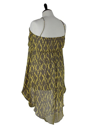 Sunny Days Ahead: Light Yellow Bikini Shoulder Strap Dress