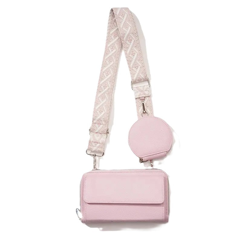 Chic Versatility: The Pink PU Luxury Multi-Functional Handbag for Modern Women