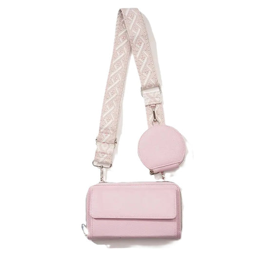 Chic Versatility: The Pink PU Luxury Multi-Functional Handbag for Modern Women